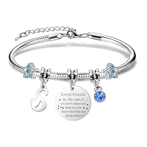 COEROW Women Bracelets with Initial Letters-Personalized Gift for Good Friends,Friendship Starfish Bracelet and Girls Bracelets -Name Bracelets Give BFF Sister Colleague Daughter Jewelry