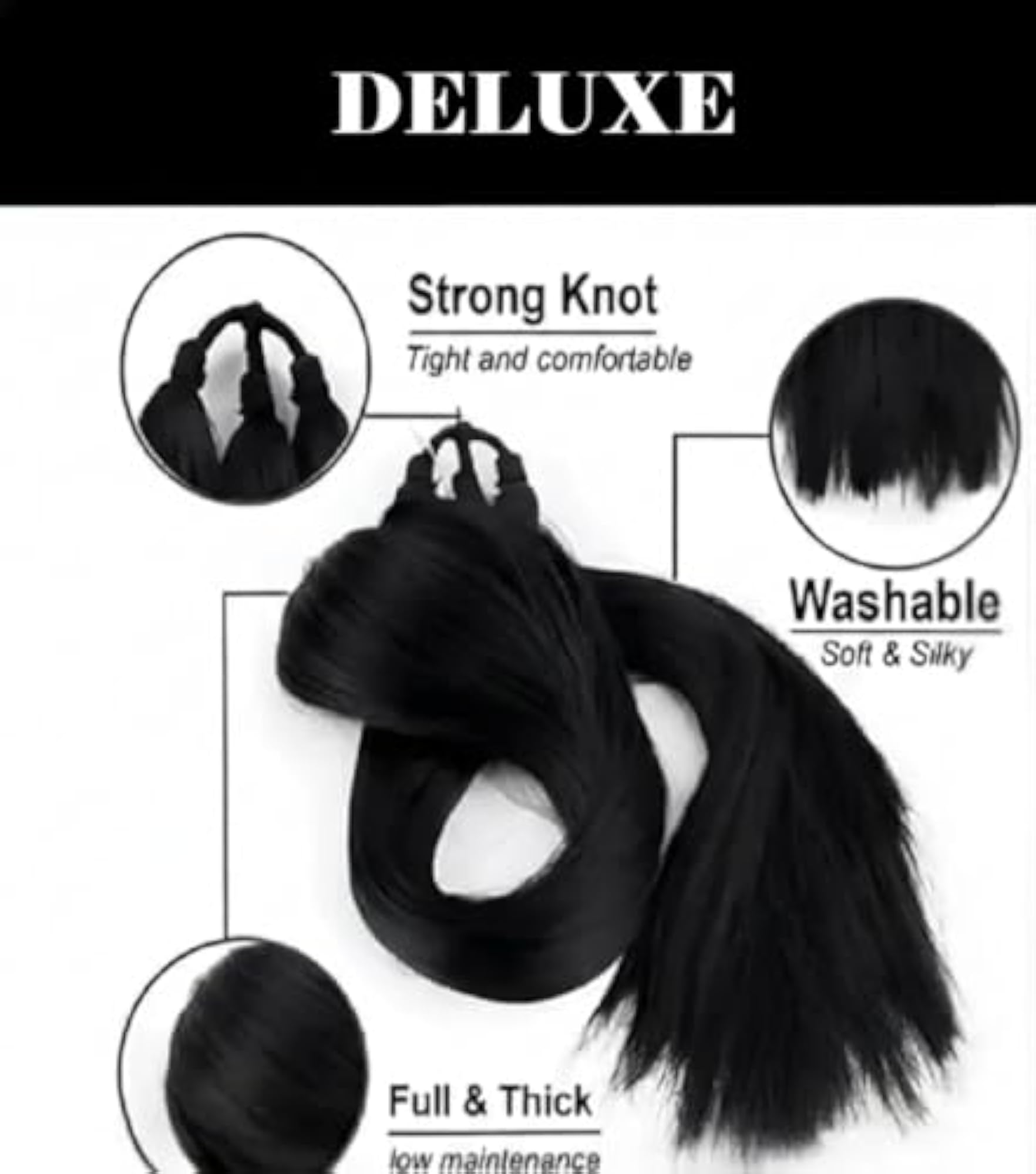 Brown Paranda Choti Hair Extension for Women