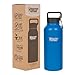 Healthy Human Stainless Steel Insulated Travel Sports Water Bottle Thermos - Leak Proof - No Sweating, Keeps Your Drink Hot & Cold - Bahama - 32 oz