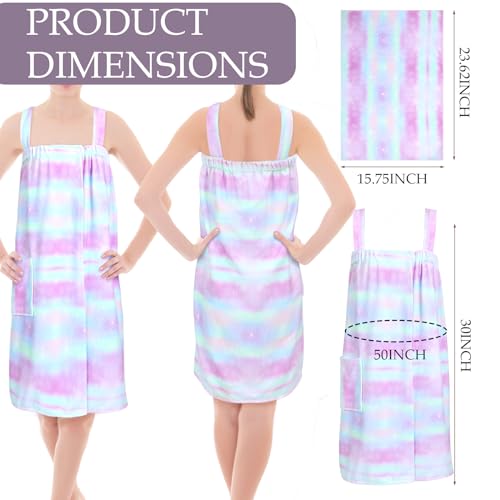 2 conjuntos de toalhas para meninas com envoltório de toalha de cabelo para crianças com envoltório