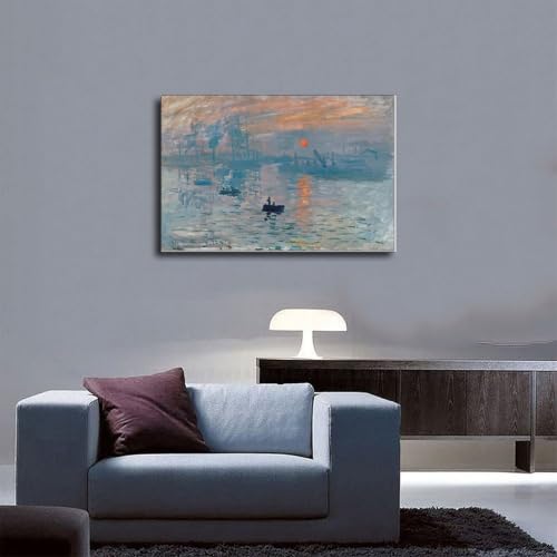 Toile Monet petit format pour décorer un mur vide de bureau sans encombrer - 5