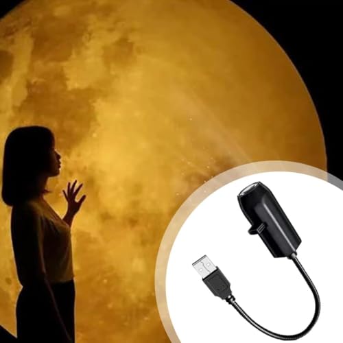 多機能月プロジェクター 屋内ナイトライト 360 回転 ギャラクシープロジェクター USB スター 月 地球 木星 投影ランプ スタープロジェクターランプ宇宙テーマのナフィルム付き 寝室の天井 & 壁の雰囲気回転 LED ロマンチックなランプ 自撮り背景用 誕生日装飾 (黒) [2]