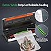 FRESKO Vacuum Sealer Machine with Automatic Bag Detection, 0.2-inch widened heating strip, Compact Food Sealer, Easy to Use, Starter Kit