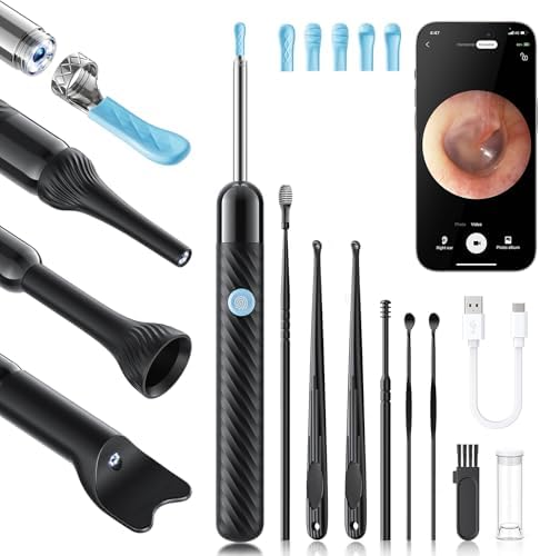 Loyker X6 Ear Wax Removal Tool Camera, FSA - HSA Store Eligible, Black