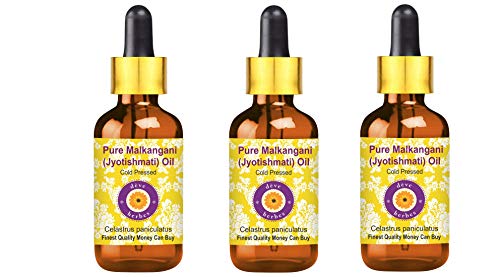 Huile de Malkangani Pure | Apaise les Peaux Sèches et Inconfortables 3 Flacons 100ml