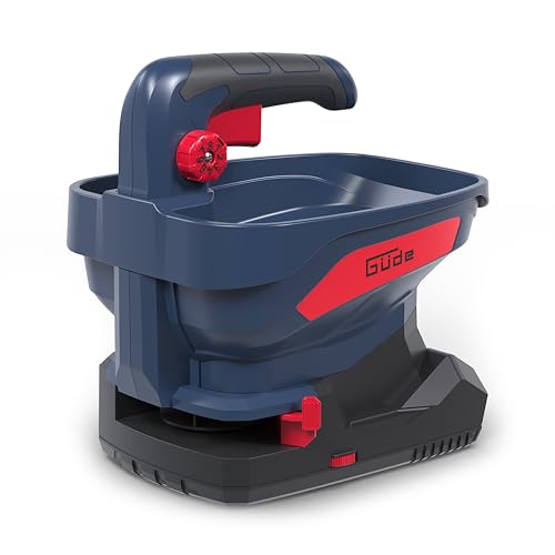 Güde Épandeur universel sans fil GUS 18-0 (18 V, 5 m de largeur d'épandage, 6 vitesses, 8 niveaux de quantité d'épandage, 6 angles de largeur, capacité de 3,3 l, sans batterie ni chargeur)