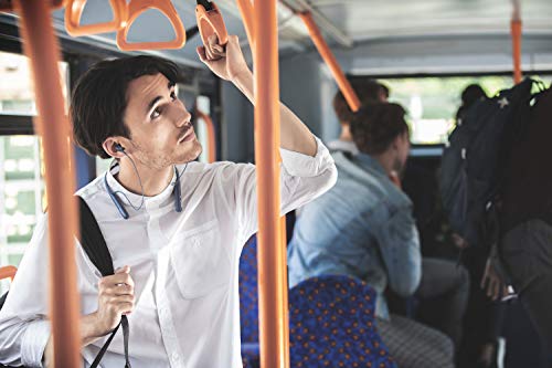 Sony WI-C600N - Auriculares Neckband Inalámbricos (Bluetooth, Noise Cancelling con Inteligencia Artificial de una Pulsación (AINC), Modo Sonido Ambiente para no Perderte Ningún Sonido Esencial) Gris, Talla Única