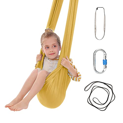 Sensory Swing Therapy Swing For Kids With Special Needs Cuddle Swing Indoor Outdoor Kids Swing, Adjustable Hammock Strap Accessories For Children With Autism, Adhd And Sensory Processing Disorders #TOP2