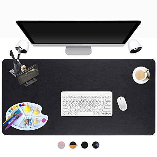 ONMIER Non-Slip Desk Pad Mat,Waterproof Leather Desk Blotter Protector,31.5