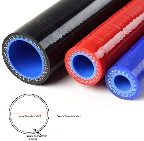 G-PLUS Silicone Radiator Coolant Hose Pipe Kit Clamps Compatible with Honda CRV MK1 1998-2001,Red