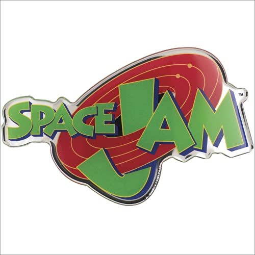 Image of Fan Emblems Space Jam 96 Logo Car Decal - Automotive Resin Coated Sticker for Cars, Laptops, Most Smooth Surfaces - Officially Licensed Looney Tunes Gifts, Accessories, Decor