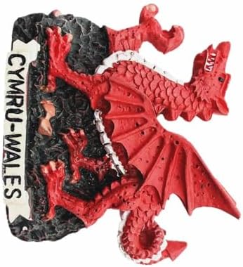 3D Wales United Kingdom Fridge Magnet Travel Souvenir Kitchen Refrigerator Decoration Hand Painted Resin Craft image 5