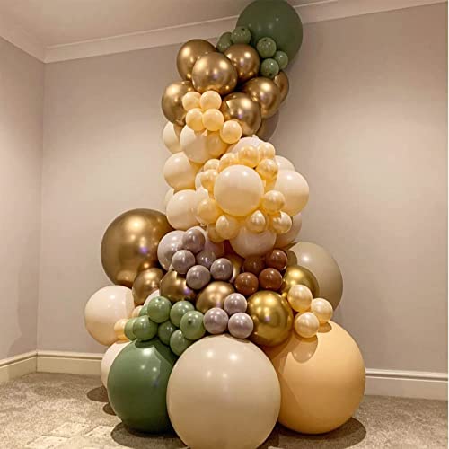 Image of Ivory White Latex Balloons - 12inch, 62pcs Matte Nude Cream Balloons for Party Decorations or Baby Shower