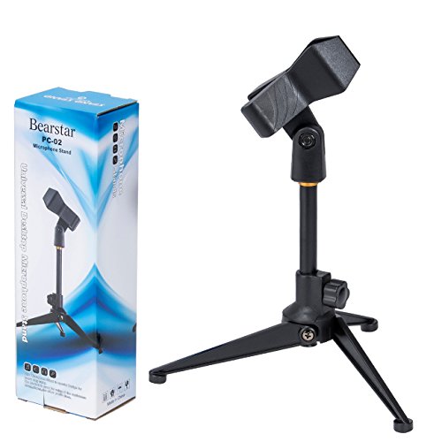 image for Bearstar Universal Desktop Microphone Stand Adjustable MIC Tabletop St