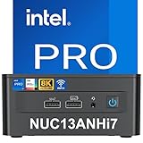 Intel NUC 13 Pro, NUC13ANHi7 Home&Business Desktop Mini PC Barebone, Core i7-1360P Processor(12Cores &5.0 GHz), Intel Iris Xe Graphics,16Threads,18MB L3 Cache(No RAM, No SSD, No OS Inside)