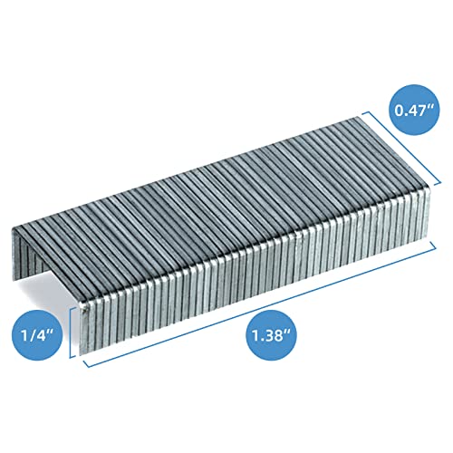 ezwork standard staples, 1/4 inch length, 25 sheet capacity, 10000 staples, 10 pack general purpose staple, jam free sharp chisel point staples for most standard desktop staplers (24/6, 1/4'' length) ezwork standard staples, 1/4 inch length, 25 sheet capacity, 10000 staples, 10 pack general purpose staple, jam free sharp chisel point staples for most standard desktop staplers (24/6, 1/4'' length)