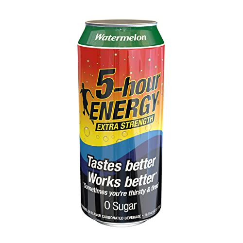 5-Hour Energy Extra Strength Energy Shot | Peach Mango Flavor | 1.93 Oz. | 24 Count | Sugar-Free & Zero Calories | B-Vitamins & Amino Acids | 230Mg Caffeinated Energy Shot | Dietary Supplement #TOP7