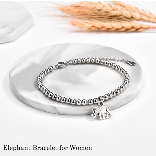 Elephant Gifts for Women, Elephant Bracelet Get Well Soon Inspirational Spiritual Motivational Encouragement Gifts for Women on Birthday Christmas Valentines Day Mothers Day2