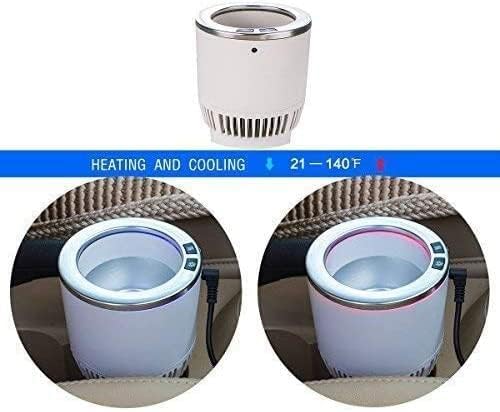 Miniatura 5 de BFYCHYC - Enfriador de vasos de automóvil 2 en 1 de alta calidad, calentador inteligente para tazas de auto, soporte para vasos (color blanco y
