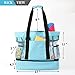 Sheye&Yelin Beach Bag with Insulated Cooler- Many Pockets Durable Sandproof Mesh Tote Bag for Women