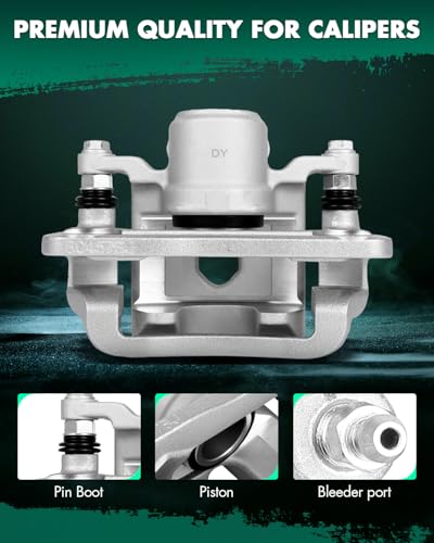 Image of SCITOO 19B6271S 19B6270S Rear Left & Right Disc Brake Calipers Assembly w /Bracket For Kia For Sorento 2014-2018