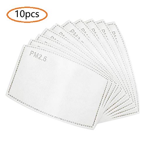 10/30/60/100pcs PM2.5 Activated Carbon Filter Mouth Mask Filters Breathing Insert Protective Mask Filter