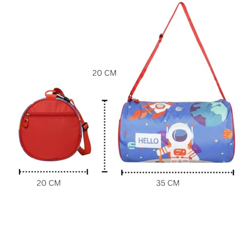 Image of Stylbase Kids Duffle Travel Bag | Durable Lightweight Polyester Sports & Gym Kids Luggage Carry Bag for Boys & Girls | Travelling Bag for Swimming, Dance, School & Weekend Trips