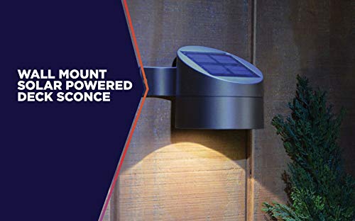 Moonrays 91851 LED Solar Light, Bronze Deck Sconce - Thumbnail 2