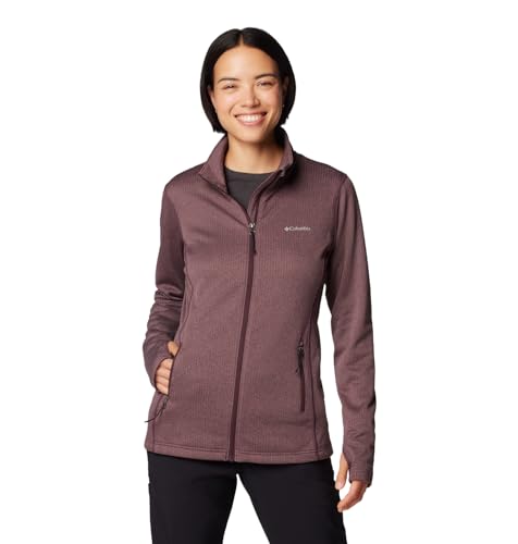 Columbia Women's Park View Grid Fleece Full Zip, Moonvista, Large