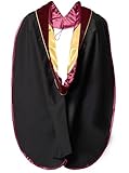 Graduation Deluxe Doctoral Hood With Gold Piping
