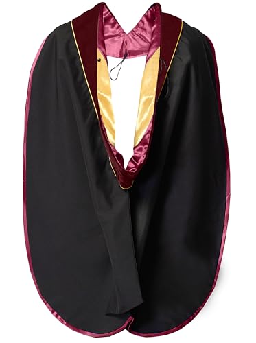 Graduation Deluxe Doctoral Hood With Gold Piping
