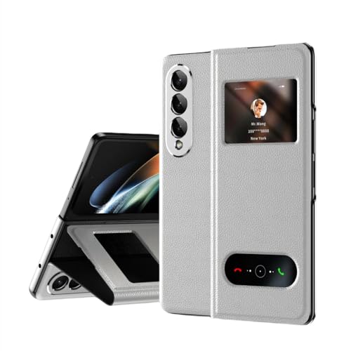 Coque Samsung Fold 4 3 2 anti rayures protection mince en cuir contre les chutes