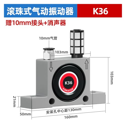 Boule oscillatrice pneumatique GT-10 à oscillation fluide et continue