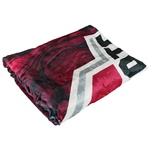 Couverture Ohio State Buckeyes 76x101 cm plaid doux sublimé