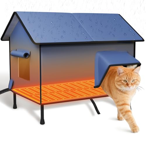 Heated Outdoor Cat House - Kokopro Cat Houses and Condos