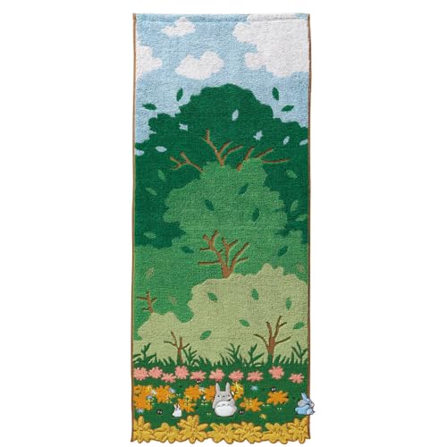 丸眞 ジブリ フェイスタオル となりのトトロ 綿100% キャラクター グッズ ギフト プレゼント 誕生日 母の日 くすの木の下で 1005051400