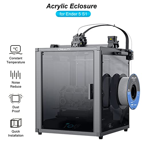Creality Ender 5 S1 Kit de Caixa de Acrílico Caixa Capa Protetora Tenda À Prova de Poeira Temperatur