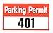 Brady 96261 Self-Adhesive Vinyl Bumper Decals, Red