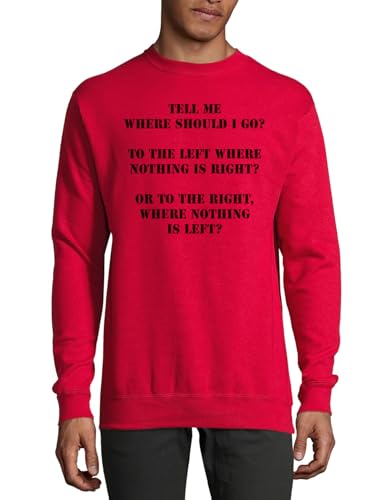 Pull en coton rouge Where Should I Go idéal pour vos sorties de week-end