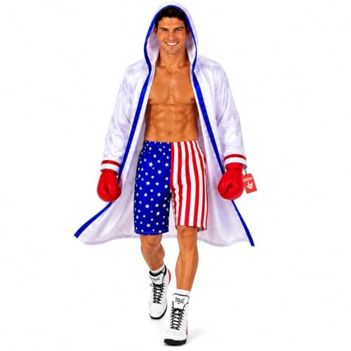 Fun Shack Disfraz Boxeador Hombre, Disfraces Deportista Adulto para Carnaval y Halloween, L