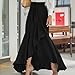 Black Dressy for Women Spandex Maxi Long Loose Fit Wrap High Leg Criss Cross Plain Skorts Teen Girls 2025 Clothes Fashion Country Concert Y2K S