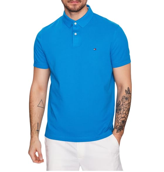Tommy Hilfiger Herren Poloshirt Kurzarm 1985 Regular Fit, Beige (Sandalwood), S – Ansicht 3