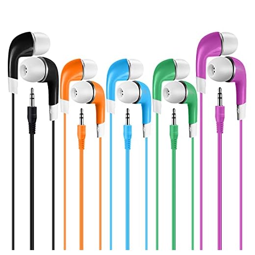 SP SOUNDPRETTY Earbuds Bulk for Kids Students School Classroom 30 Pack, Wholesale Disposable Earphones Headphones for Computers Chromebook iPad PC Android Phone, Fits All 3.5mm Interface
