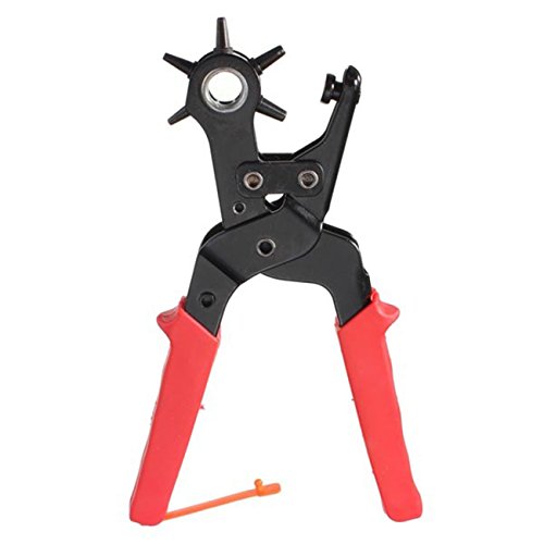 6 Sizes Kit Revolving Heavy Duty Leather Belt Hole Punch Puncher Cut Eyelet Plier Tool Diy #TOP1