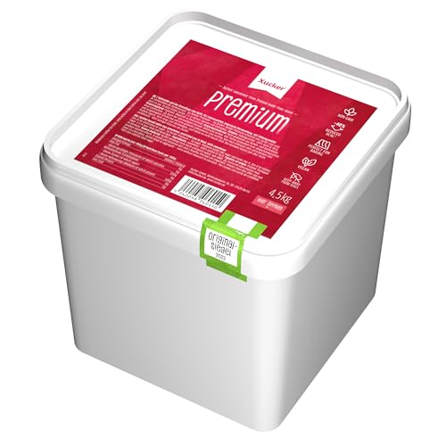 Xucker Premium aus Xylit Birkenzucker - Kalorienreduzierter Zuckerersatz I Vegane & zahnfreundliche Kristallzucker Alternative zum Kochen & Backen zuckerfrei & sweet (4,5 kg Box)