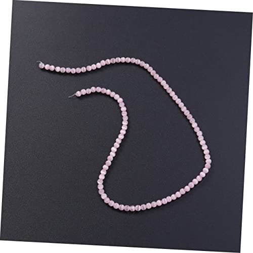 Bracelet perles oeil de chat homme extensible avec pendentif chat rond - 5