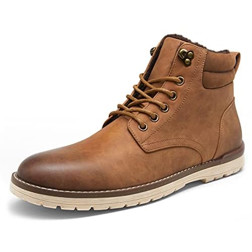 Vostey Men's Hiking Boots Motorcycle Casual Chukka Boots for Men