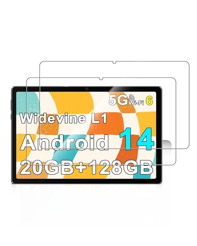 Pellicola salvaschermo in vetro temperato per tablet Android UJJ da 10, alta trasparenza, resistente ai graffi, anti-impronte (confezione da 2)