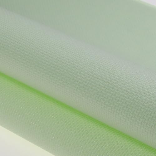 Image of KCS 16CT Counted Cotton Cross Stitch Aida Cloth Fabric (59 inch x 1 Yard,Light Green)