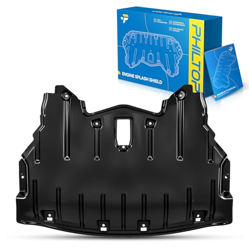 Image of PHILTOP BM1228151 Lower Engine Splash Shield Under Cover Compatible with 2007-2008 BMW X5, 2009-2010 X5 4.8L V 8